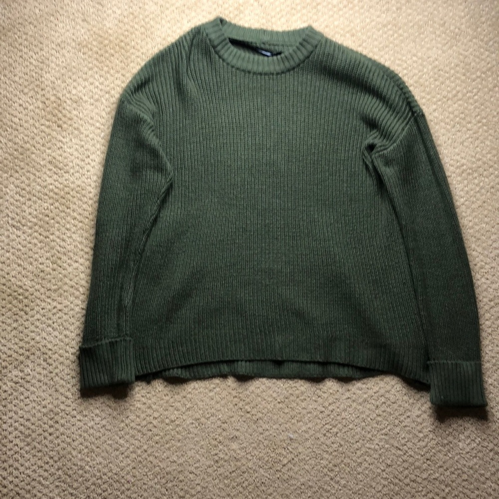 green high quality sweater